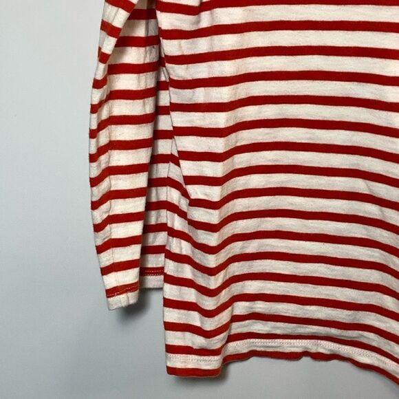 J Crew Red White Stripe Crew Neck Size Small - Picture 5 of 5
